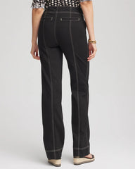 Chico's Women | Pull-On Wide-Leg Jeans BLACK