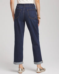 Chico's Women | Pull-On Boyfriend Cropped Jeans BRIDGE STREET INDIGO