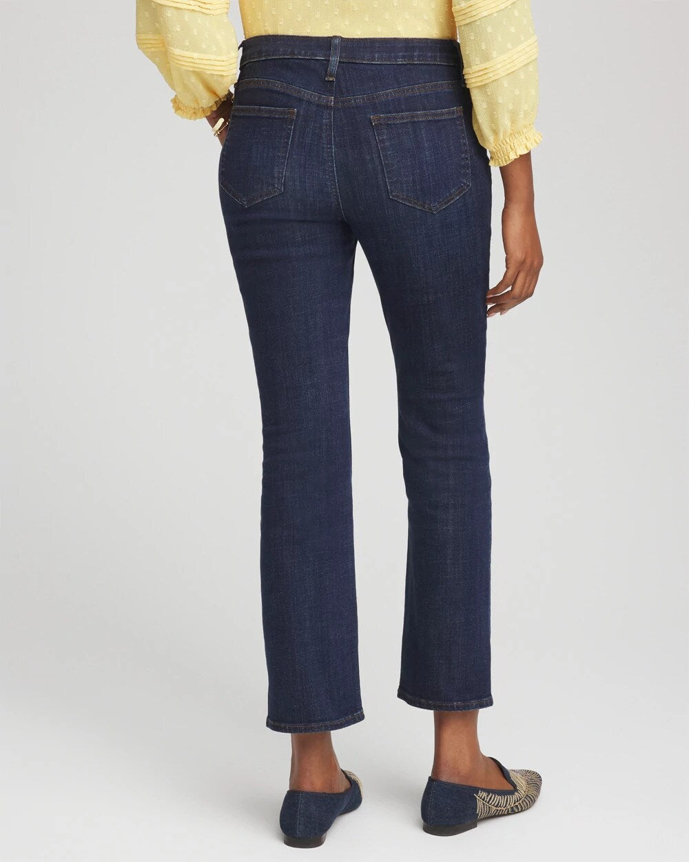 Chico's Women | Girlfriend Cropped Flared Jeans DARK SAPPHIRE INDIGO
