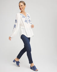 Chico's Women | Girlfriend Slim Ankle Jeans DARK SAPPHIRE INDIGO