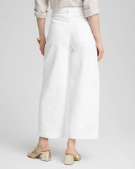 Chico's Women | So Slimming® High-Rise Wide Cropped Jeans ALABASTER