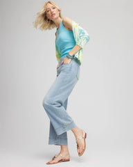 Chico's Women | Pull-On Wide-Leg Cropped Jeans KIMANA INDIGO
