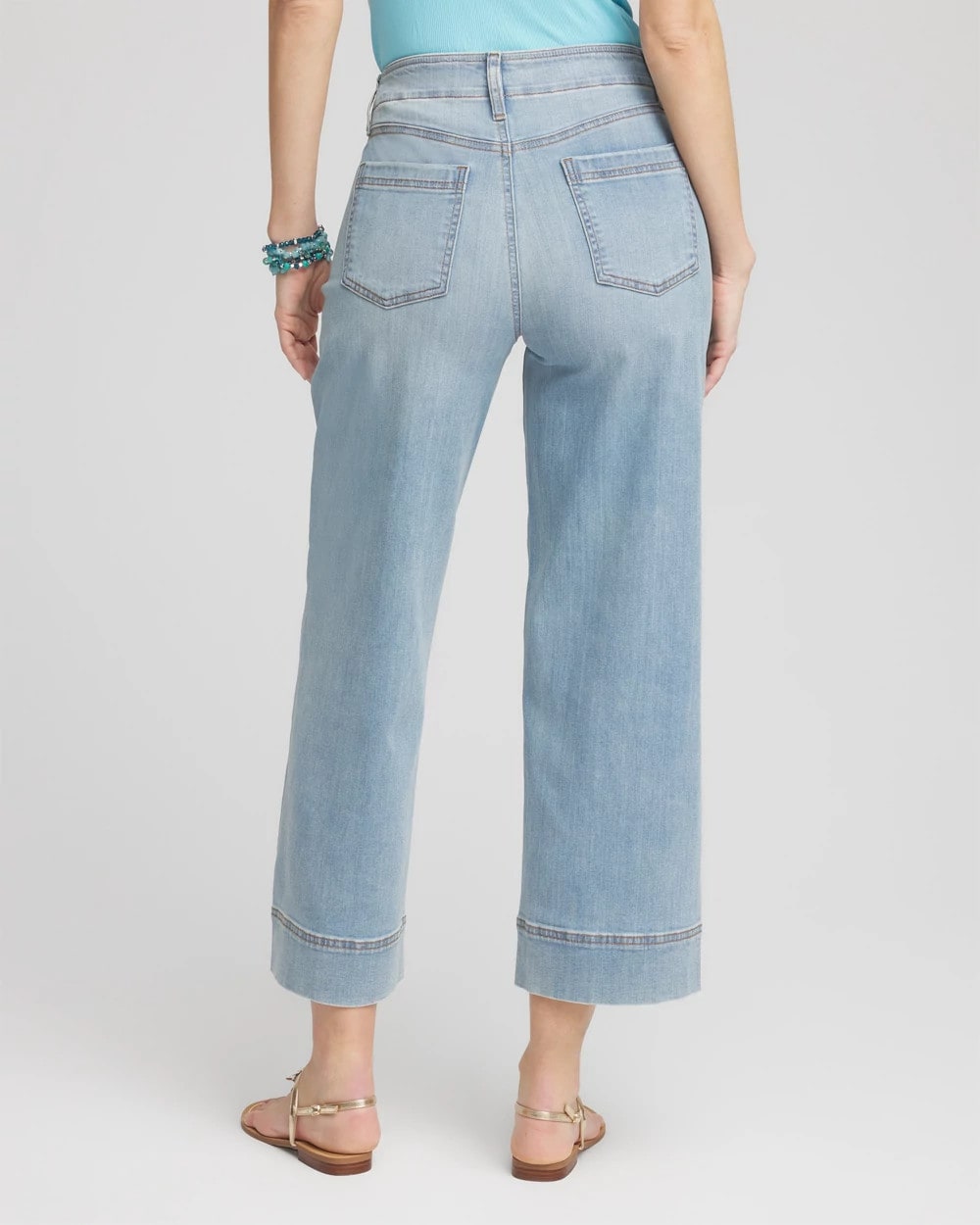 Chico's Women | Pull-On Wide-Leg Cropped Jeans KIMANA INDIGO