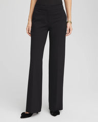 Chico's Women | Emme Wide-Leg Trouser Ponte Pants BLACK