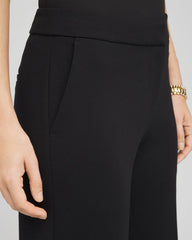 Chico's Women | Emme Wide-Leg Trouser Ponte Pants BLACK