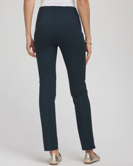 Chico's Women | Juliet Slim Trim Detail Ankle Pants TEAL SHADOW