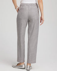 Chico's Women | Shimmer Straight Tapered Ankle Pants SILVER