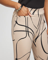 Chico's Women | Brigitte™ Golden Leaf Slim Full-Length Pants CHAMPAGNE FIZZ