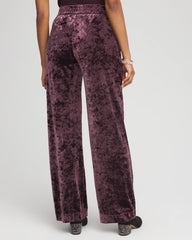 Chico's Women | Crushed Velvet Wide-Leg Pants NIGHT BLOOM