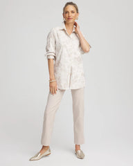 Chico's Women | Emme Straight Ankle Pants SMOKEY TAUPE