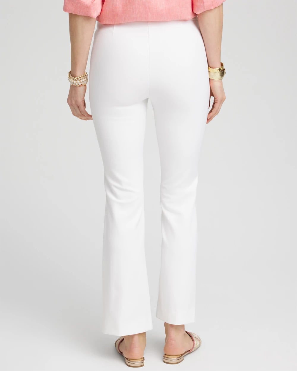 Chico's Women | Lightweight Juliet Flared Ankle Pants ALABASTER