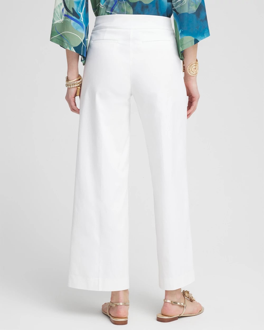 Chico's Women | Brigitte™ Wide-Leg Cropped Pants ALABASTER