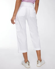 Chico's Women | Poplin Cropped Pants ALABASTER