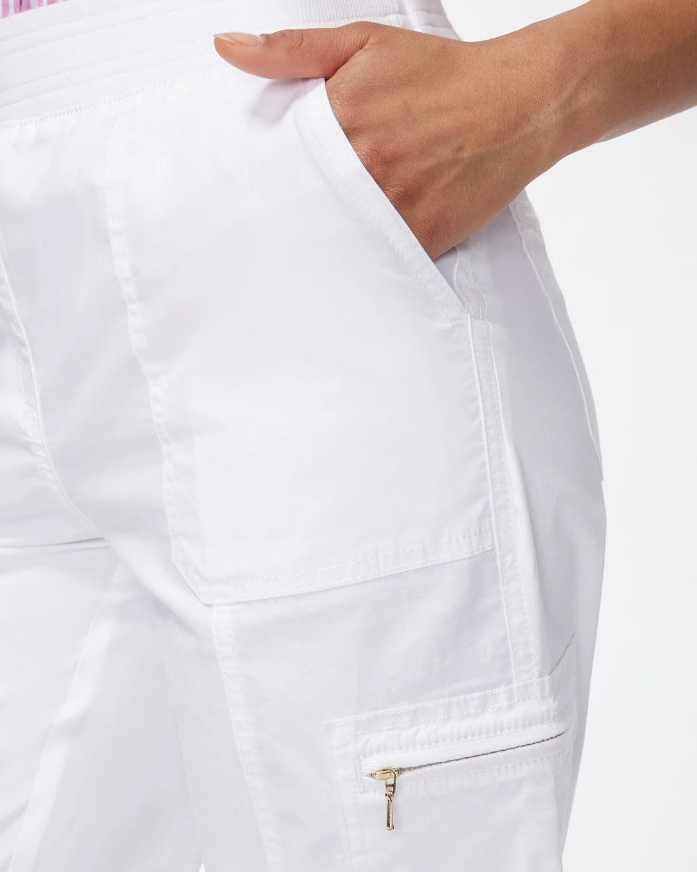 Chico's Women | Poplin Cropped Pants ALABASTER
