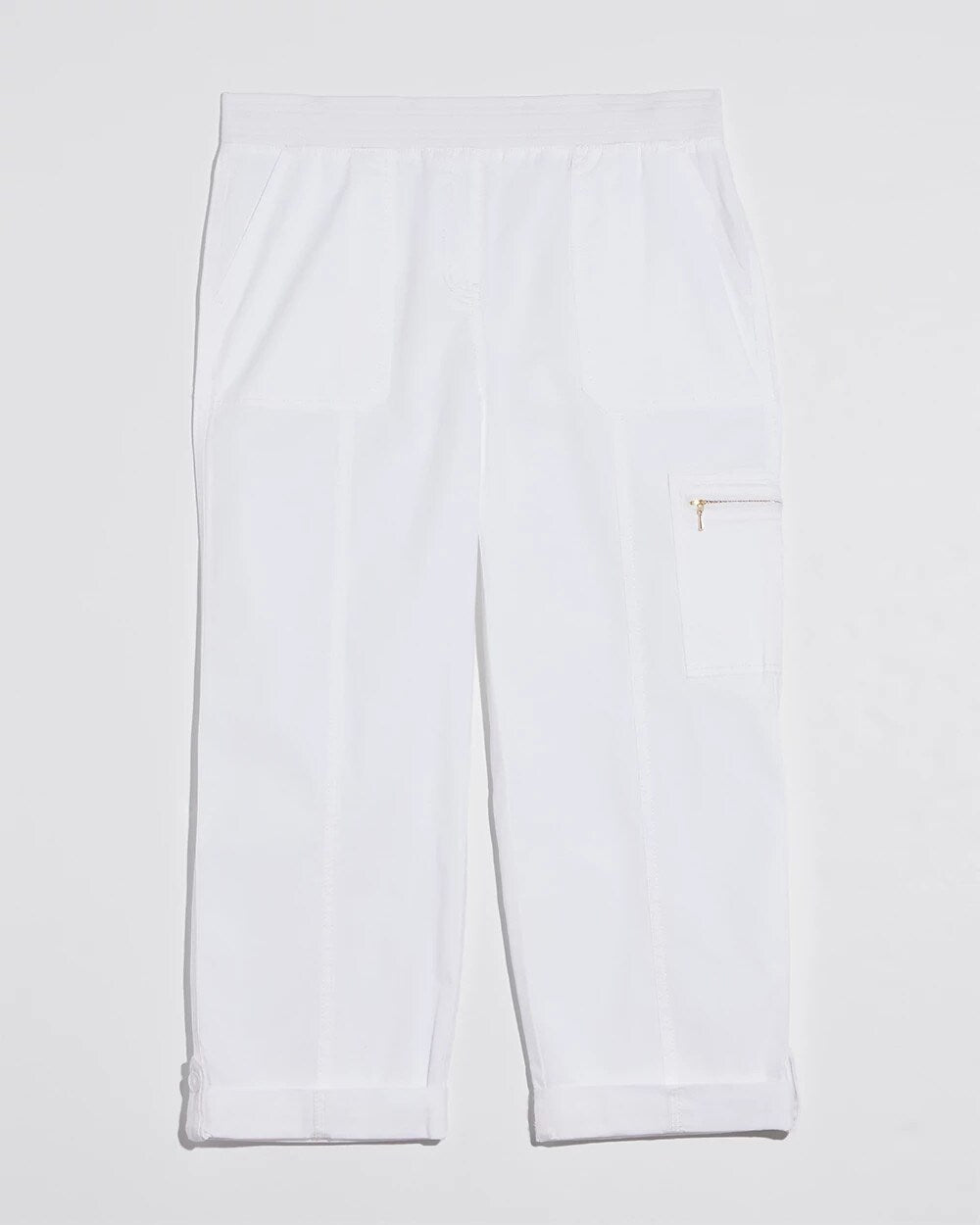 Chico's Women | Poplin Cropped Pants ALABASTER