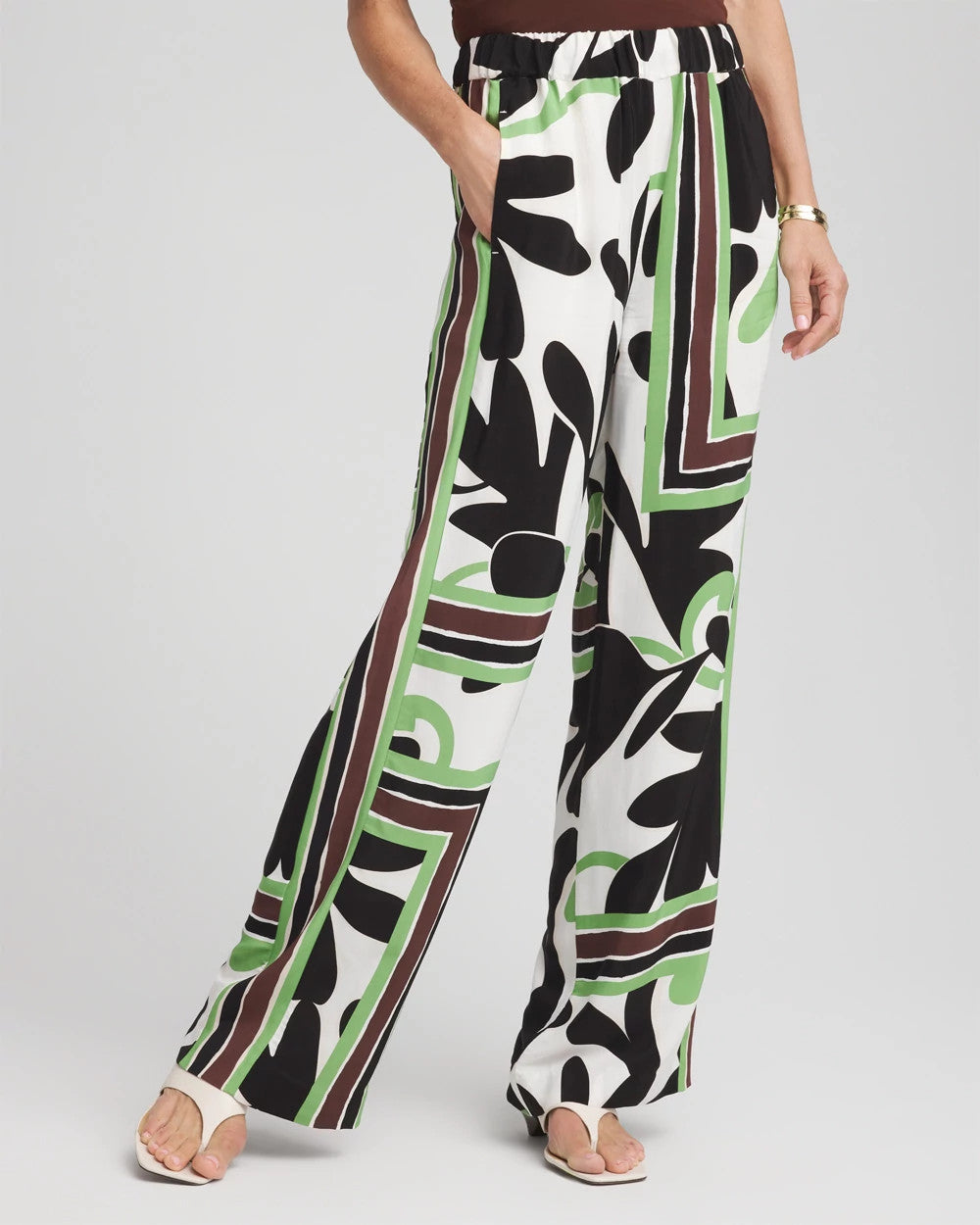 Chico's Women | Printed Silky Soft Pants ECRU