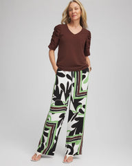 Chico's Women | Printed Silky Soft Pants ECRU