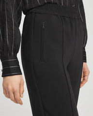 Chico's Women | Crepe Side-Zip Tapered Ankle Pants BLACK