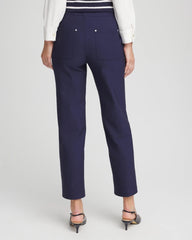 Chico's Women | Cotton Straight Ankle Trousers PASSPORT BLUE