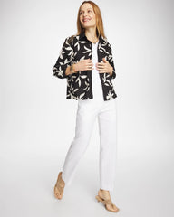 Chico's Women | Emme Fly Front Straight Crop ALABASTER