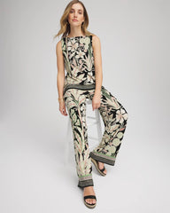 Chico's Women | Travelers™ Island-Motif Palazzo Pants SALTED LIME