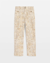 Chico's Women | Printed Cropped Straight-Leg Pants ECRU