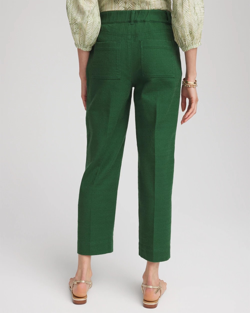 Chico's Women | Cropped Straight-Leg Pants PALM LEAF