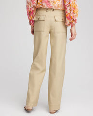 Chico's Women | Utility Twill Straight Leg Pants WILD TRUFFLE
