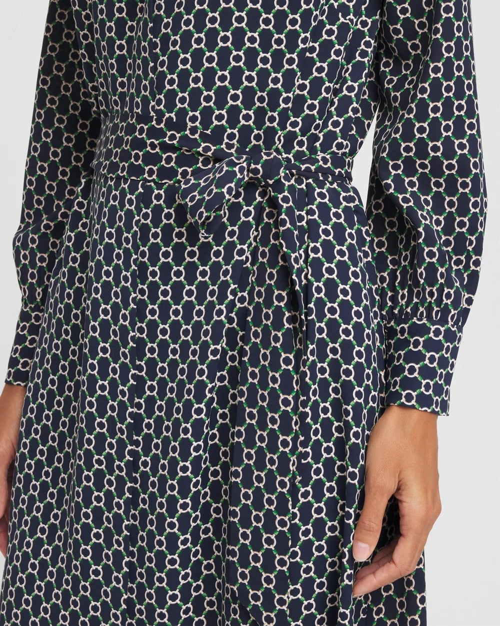 Chico's Women | Chain Print Maxi Shirtdress PASSPORT BLUE