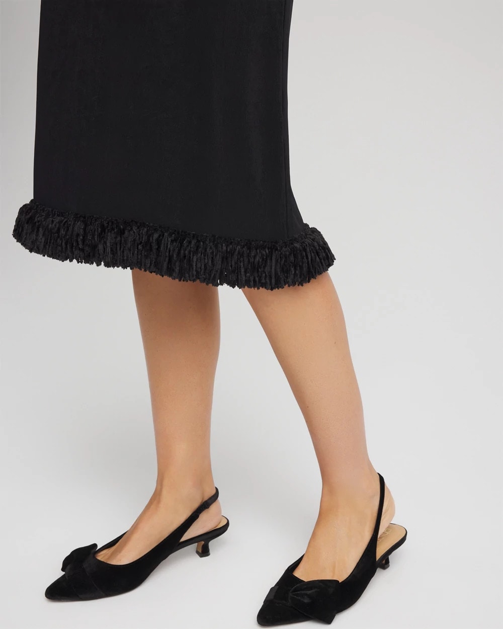 Chico's Women | Travelers™ Fringe Hem Tank Dress TRAVELERS BLACK
