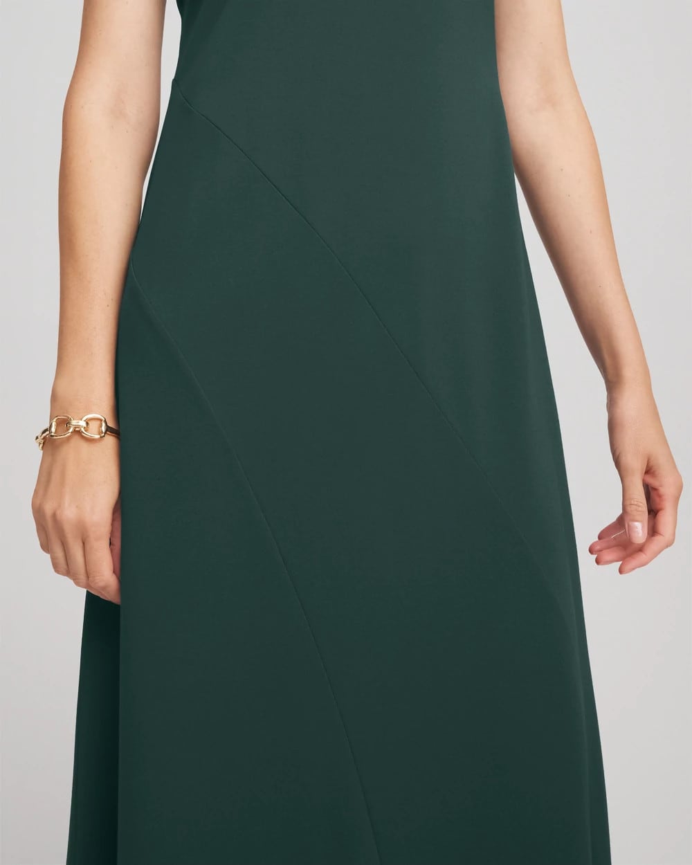 Chico's Women | Dolman-Sleeve Ponte  Maxi Dress DARKEST SPRUCE