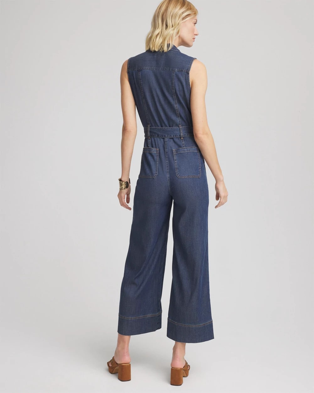 Chico's Women | Denim Wide-Leg Jumpsuit BISCAYNE BLUE