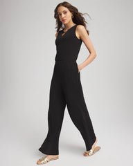 Travelers™ Jersey Knit Chain-Trim Jumpsuit