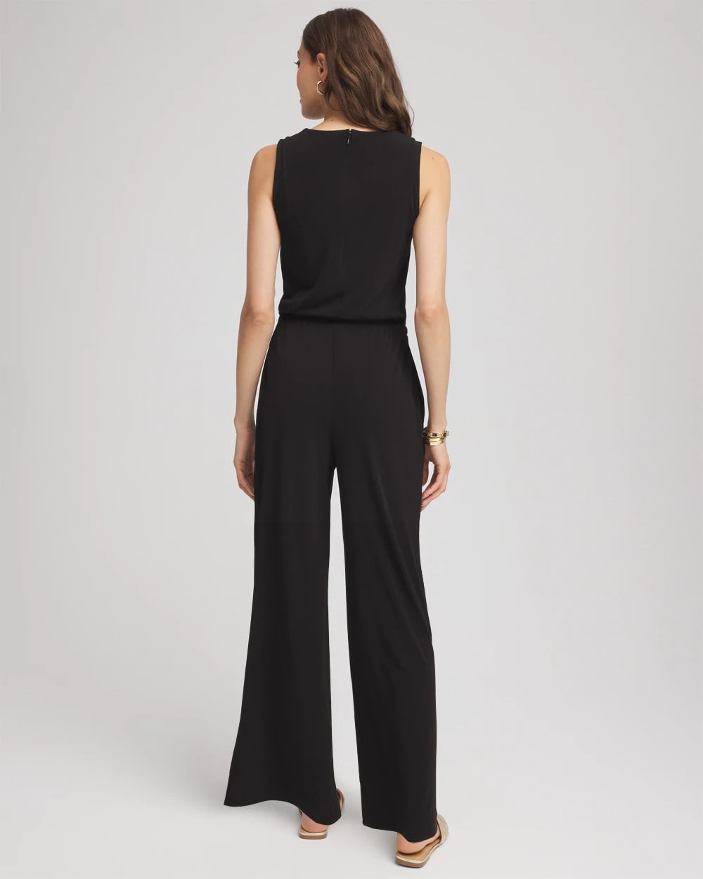 Travelers™ Jersey Knit Chain-Trim Jumpsuit