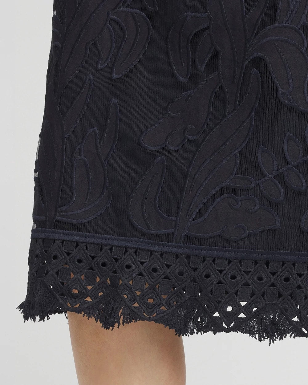 Travelers™ Mesh Appliqué Midi Dress