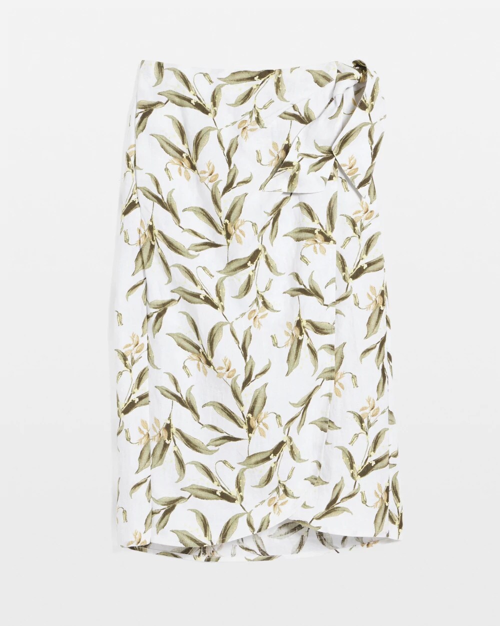 Chico's Women | Linen Midi Wrap Skirt ALABASTER
