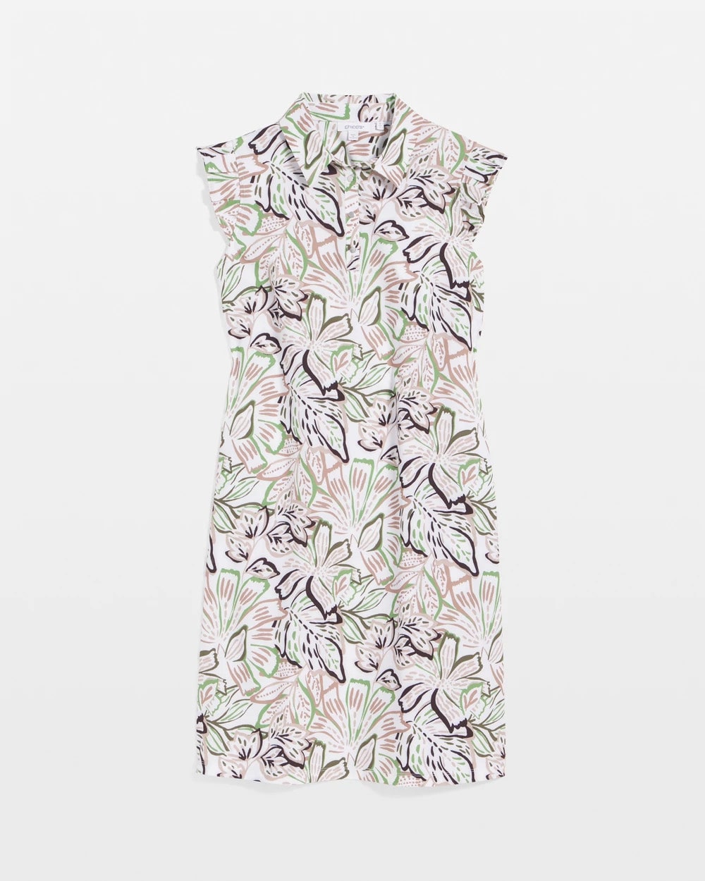 Zenergy® UPF Knit Floral Polo Dress