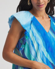Chico's Women | Cotton-Silk Voile Popover Dress MULTI