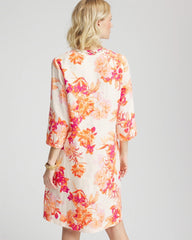 Chico's Women | Embellished Linen Kurta Dress ECRU