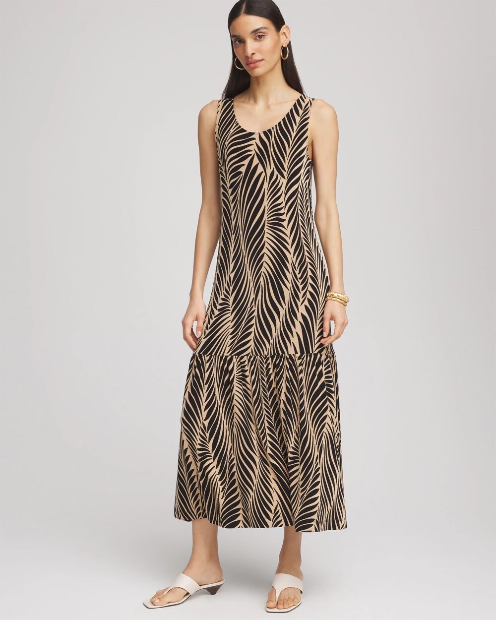 Travelers™ Palm-Frond-Motif Dress