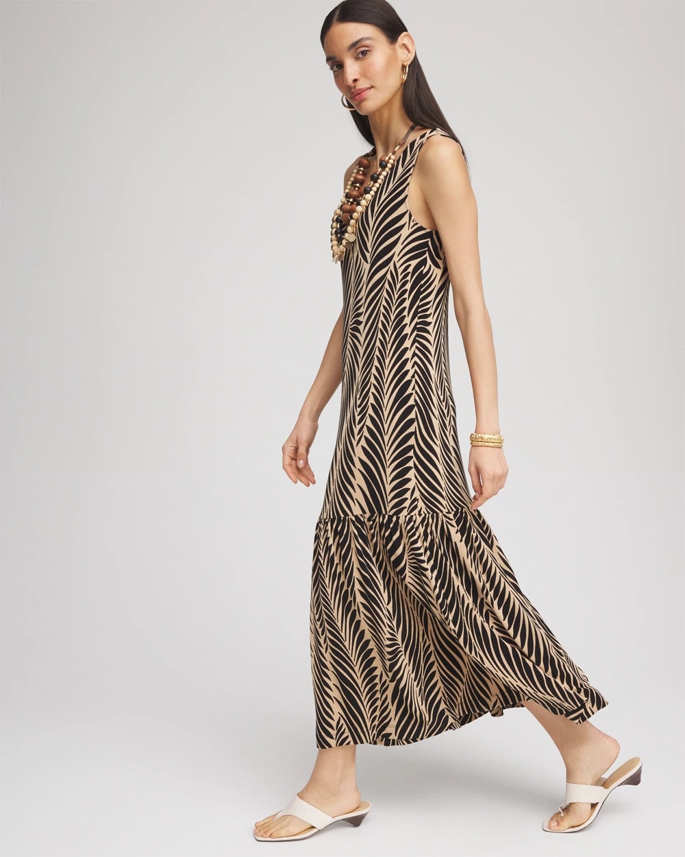 Travelers™ Palm-Frond-Motif Dress