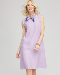 Chico's Women | Sleeveless Scalloped Trim Dress GENTLE LAVENDER