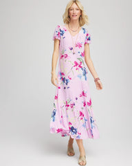 Chico's Women | Crepe V-Neck Maxi Dress LAVENDER