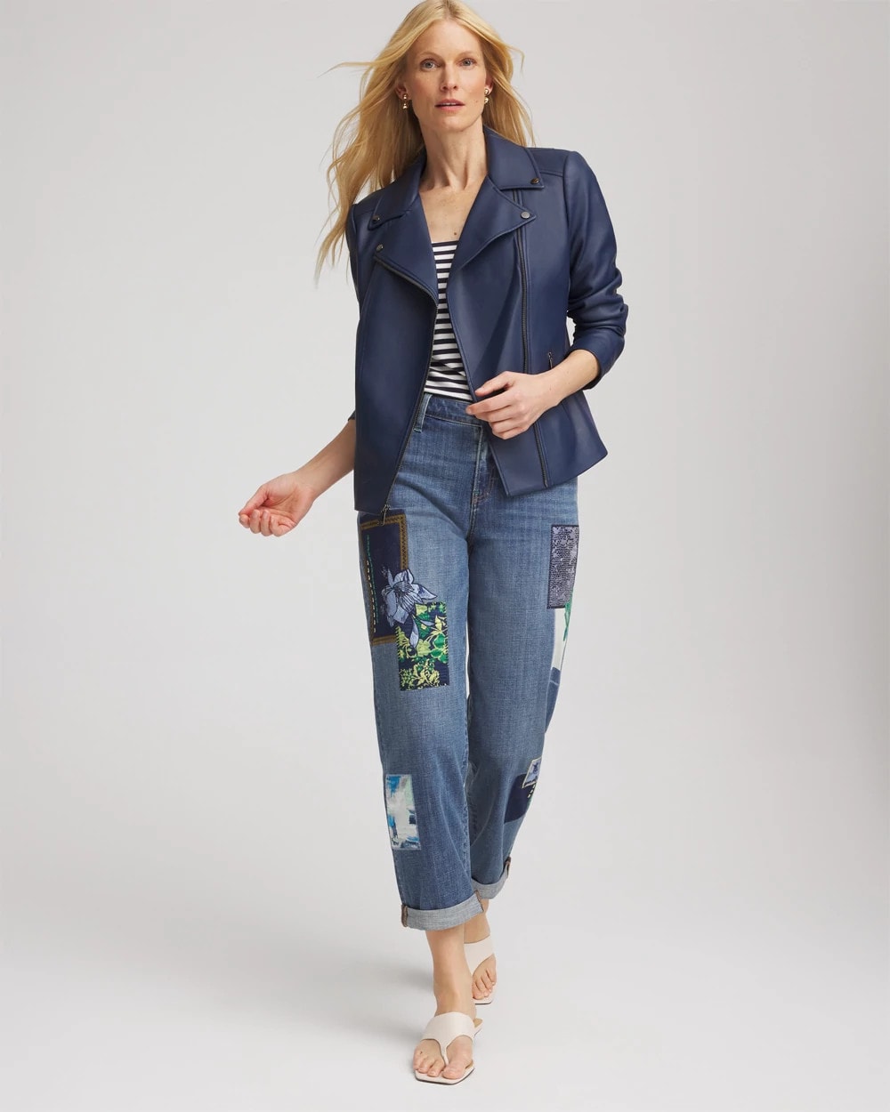 Chico's Women | Faux Leather Moto Jacket PACIFIC RIM