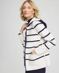 Zenergy® Luxe Reversible Stripe Cardigan