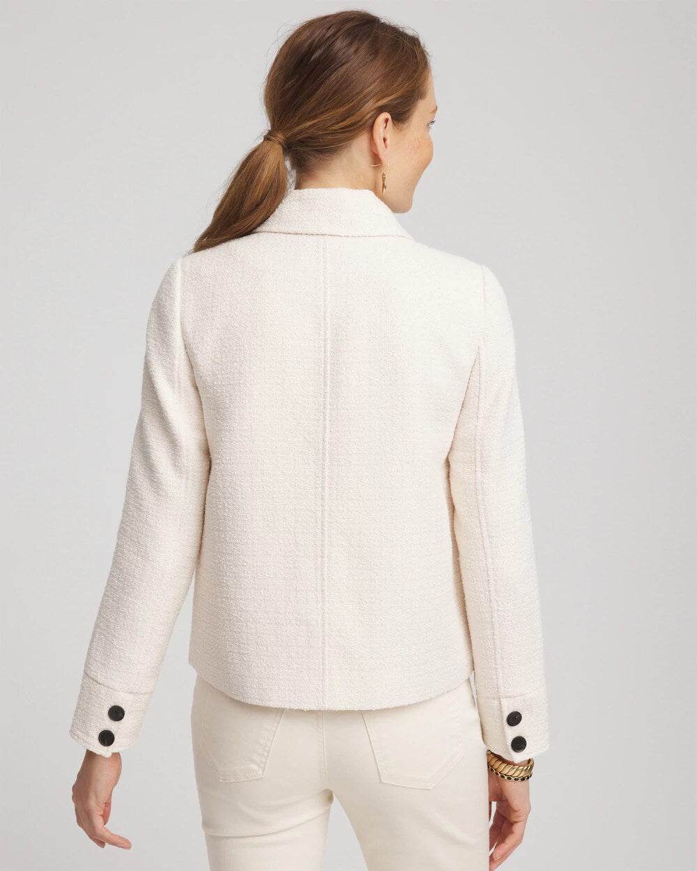 Chico's Women | Bouclé Chore Jacket ENGLISH CREAM
