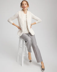Chico's Women | Elongated Faux Fur Vest ENGLISH CREAM