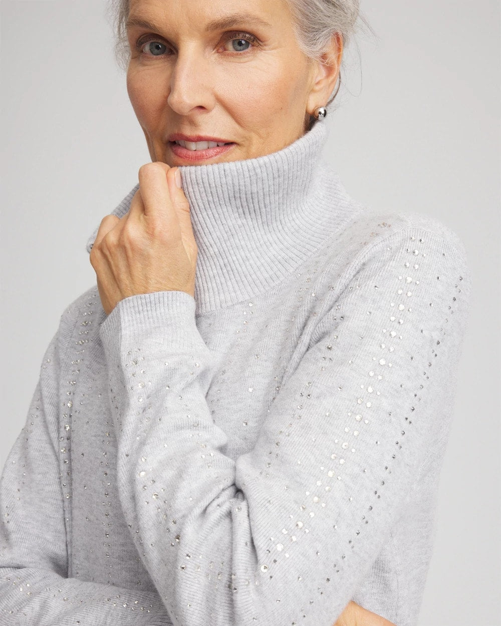 Zenergy® Luxe Diamante Zip Cardigan