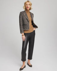 Chico's Women | Tweed Mix Moto Jacket BLACK
