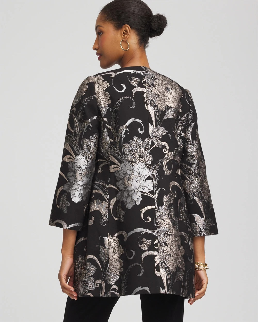 Travelers™ Collection Jacquard Floral Shine Jacket
